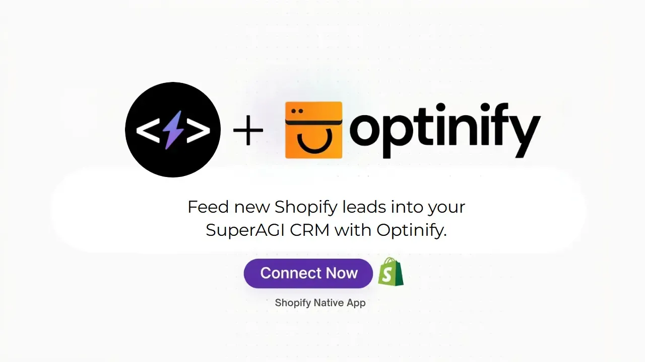 Integrate SuperAGI (Contlo) with Optinify
